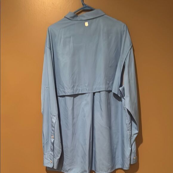 Field & Stream Fishing Shirt  Men's Blue Long Sleeve Size XXX Large - Picture 4 of 5